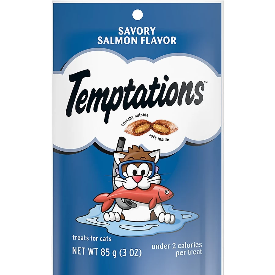 PetSmart Savory Salmon Cat Treats - Soft & Crunchy Classic Adult Cat Snacks by Temptationstrade