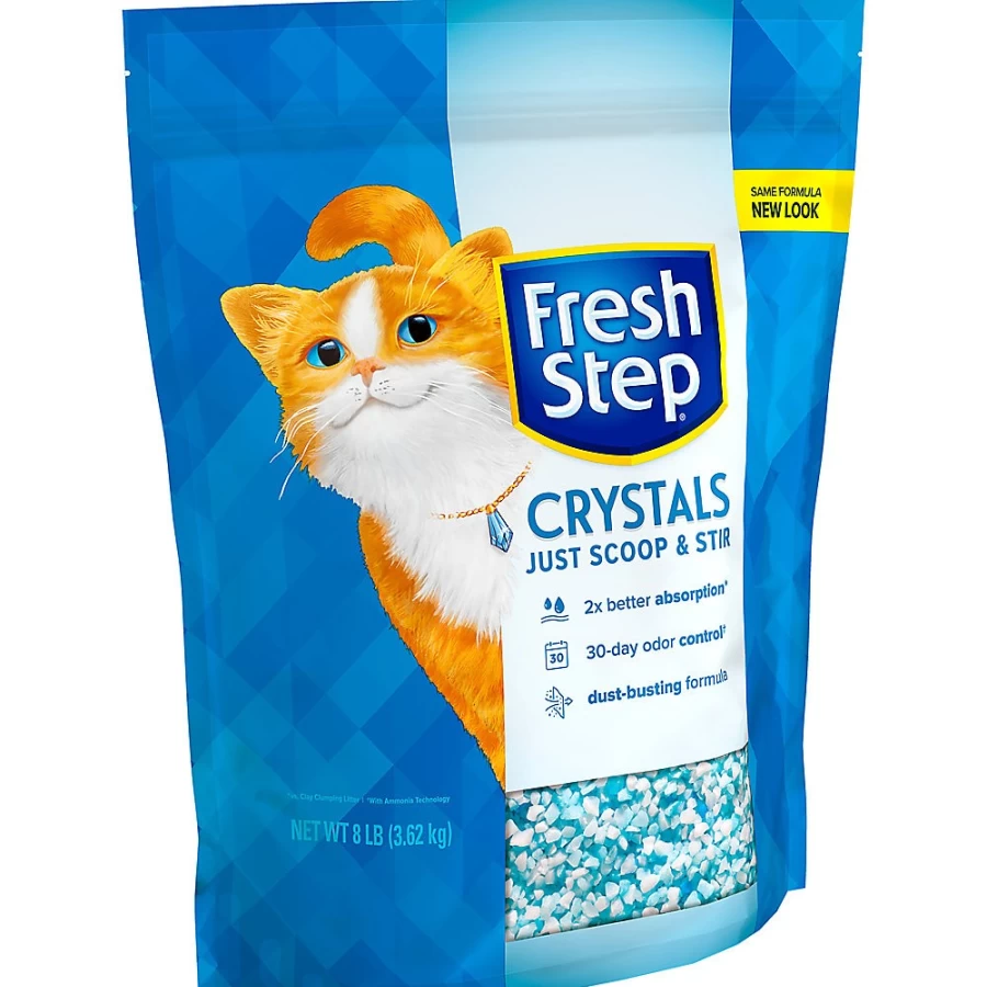 PetSmart Fresh Step Lightweight Silica Crystal Cat Litter - Odor Control, Low Dust, Long-Lasting