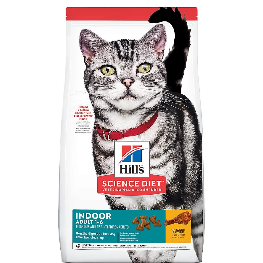PetSmart Hill's Science Diet Indoor Adult Dry Cat Food - Chicken Recipe for Optimal Health