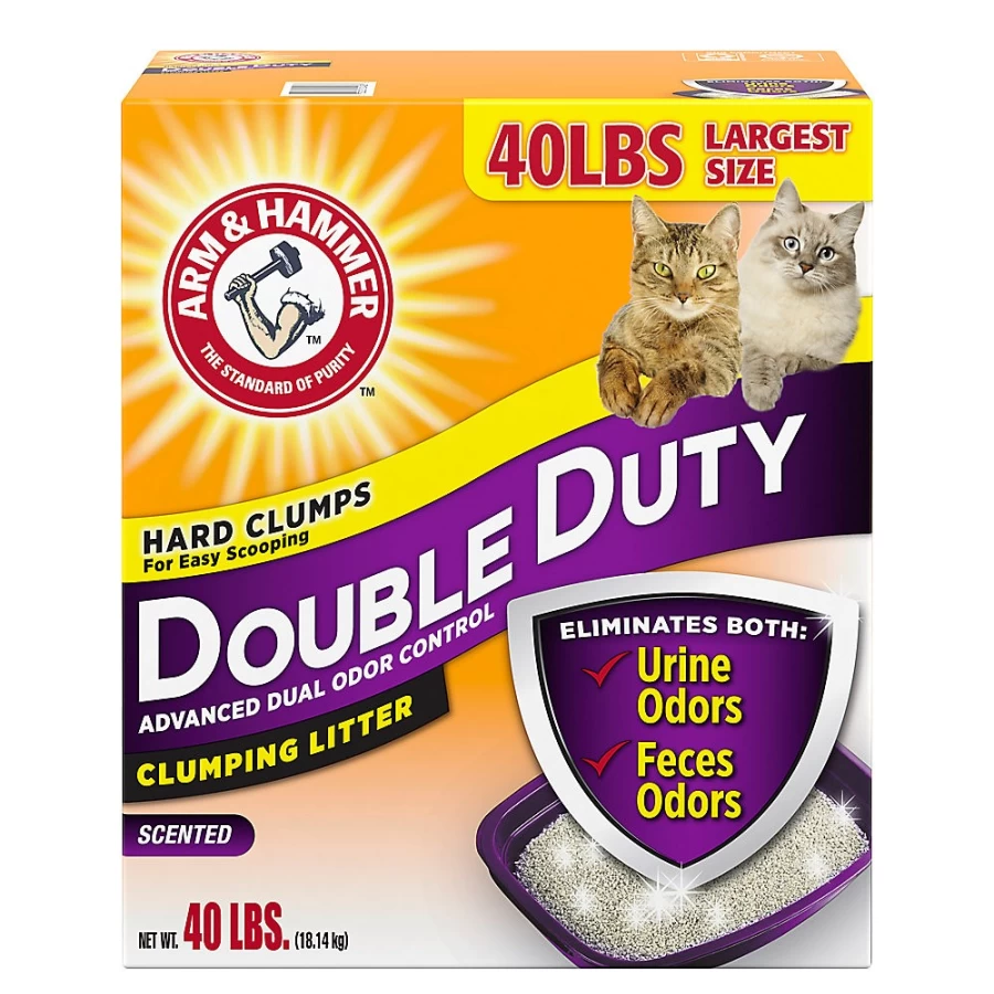 PetSmart Arm & Hammer Double Duty Clumping Clay Cat Litter - Scented, Low Dust, Low Tracking, Odor Control
