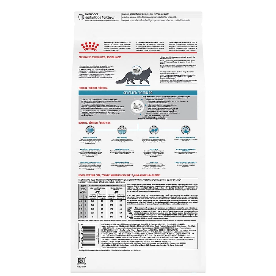PetSmart Royal Canin Veterinary Diet Adult Dry Cat Food - Selected Protein PR Formula for Sensitive Skin & Stomach