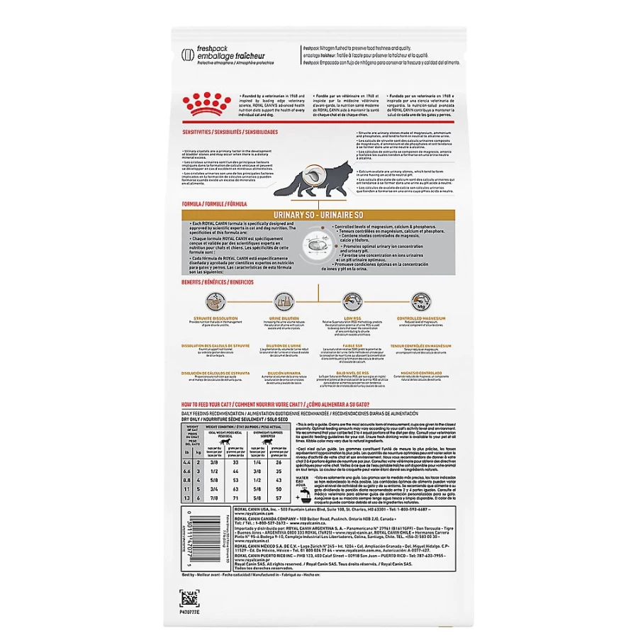 PetSmart Royal Canin Veterinary Diet Urinary SO Dry Cat Food for Adult Cats