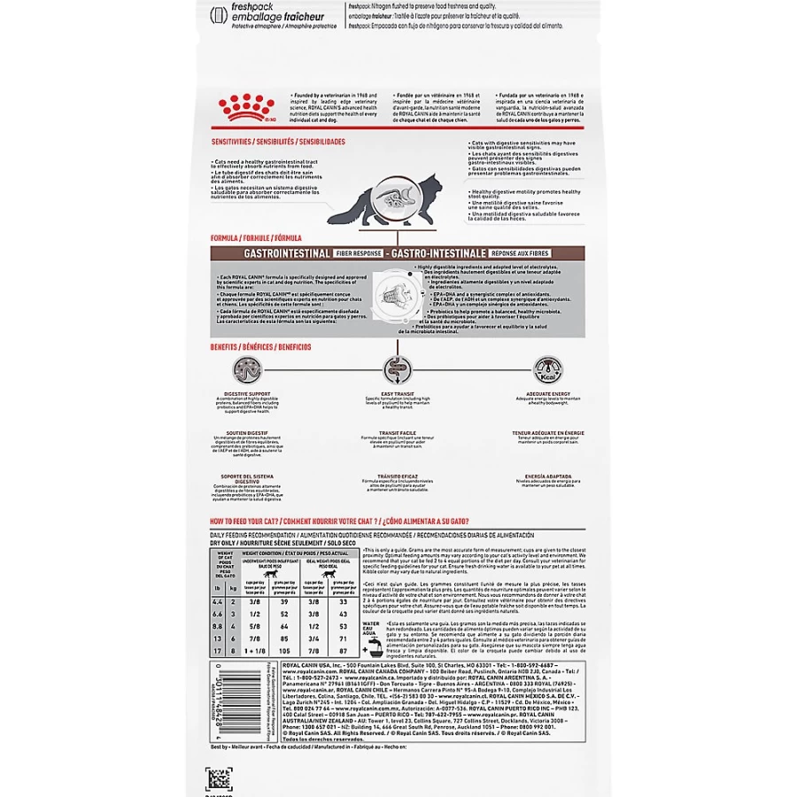 PetSmart Royal Canin Veterinary Diet Gastrointestinal Fiber Response Dry Cat Food for Adult Cats