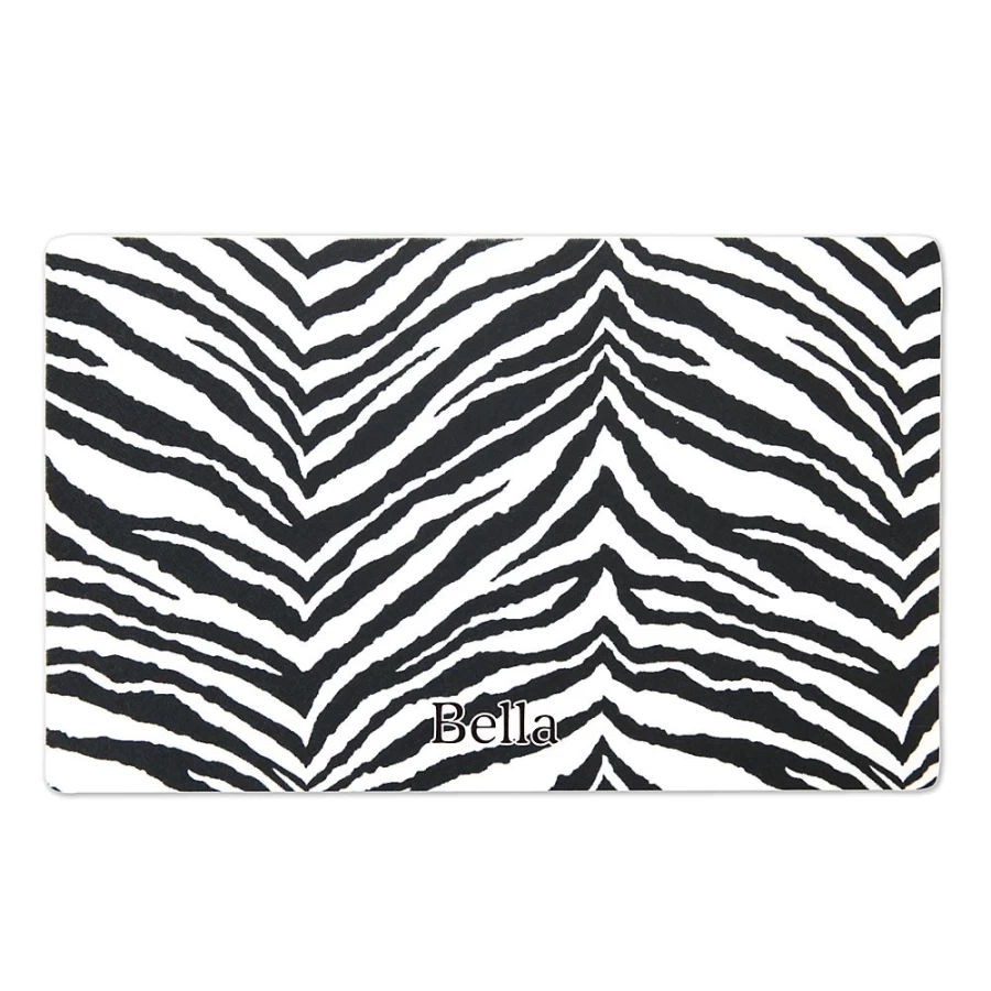 PetSmart Drymate Personalized Waterproof Pet Mat - Exotic Zebra Design for Dogs & Cats