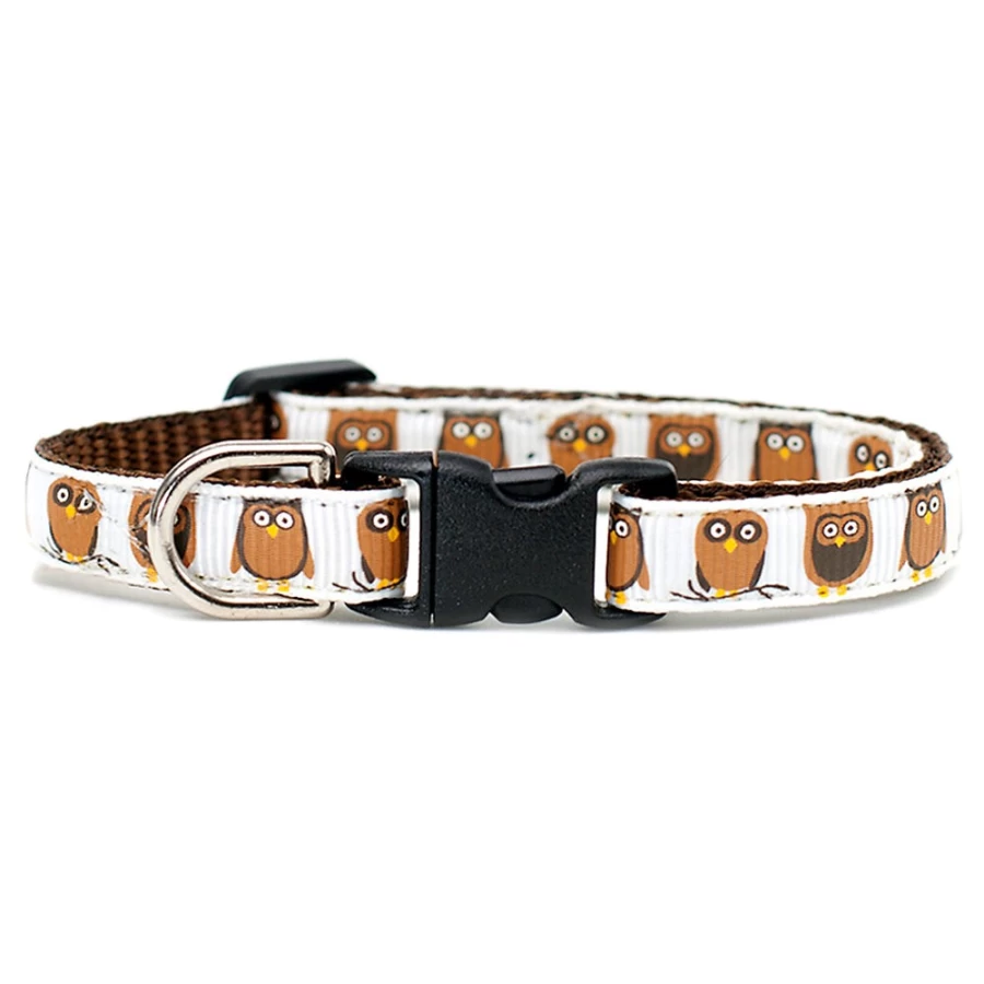 PetSmart Sweet Pickles Breakaway Cat Collar - The Big Hoot Design for Safety & Style