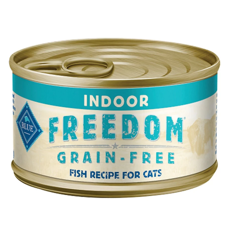 PetSmart Blue Buffalo Freedom Grain Free Adult Wet Cat Food, 5.5 Oz Can - Natural Chicken Recipe for Indoor Cats