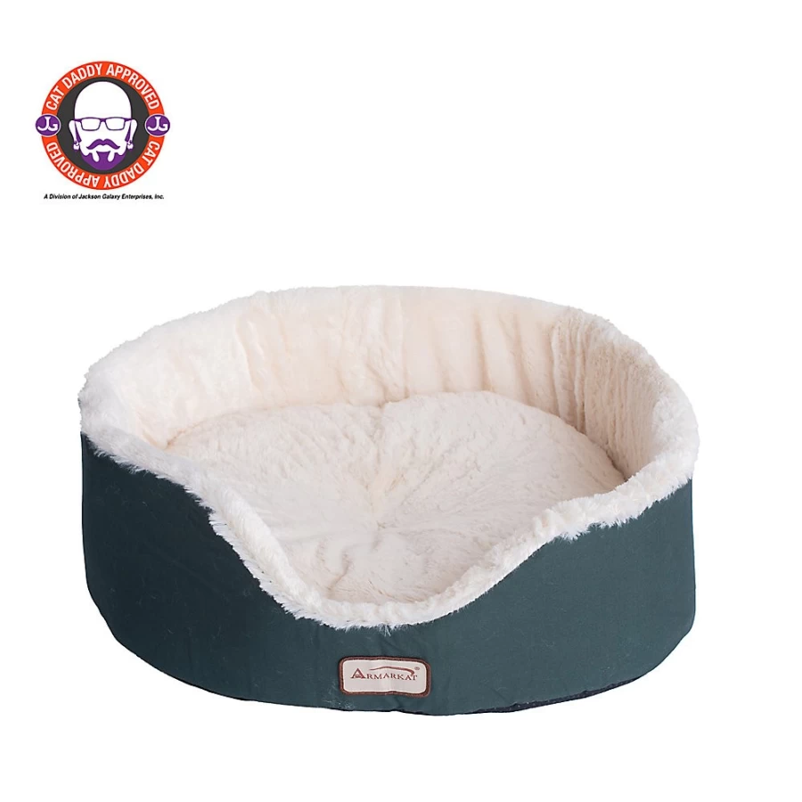 PetSmart Laurel Green Cuddler Cat Bed - Cozy & Comfortable Pet Bed for Cats