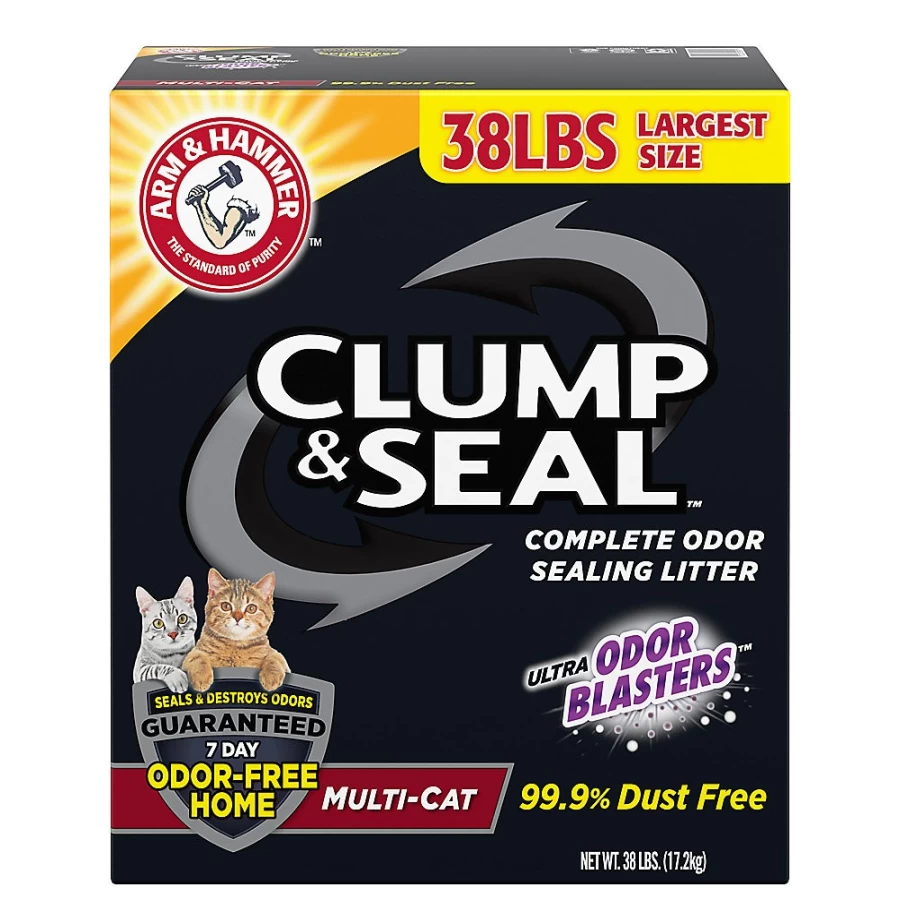 PetSmart Arm & Hammer Clump & Seal Multi-Cat Clumping Clay Litter - Low Dust Formula