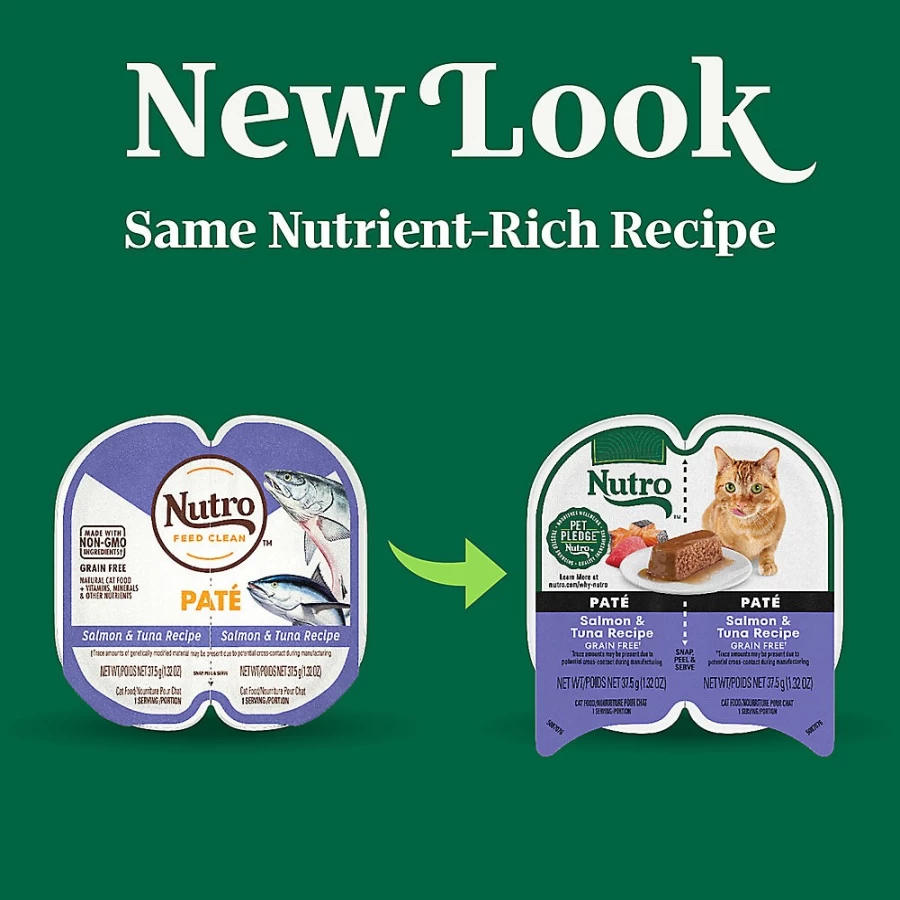 Nutro Perfect Portions Grain-Free Pate Wet Cat Food for Adults - 2.64oz Trays by PetSmart