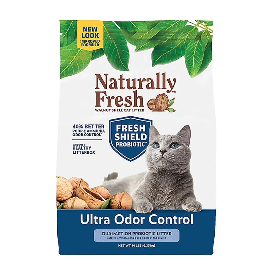 PetSmart Naturally Fresh Ultra Odor Control Clumping Walnut Cat Litter for Multi-Cat Households - Natural & Eco-Friendly