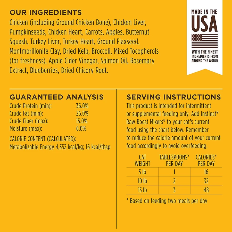 PetSmart Instinct Rawboost Grain Free Natural Cat Food Mixers