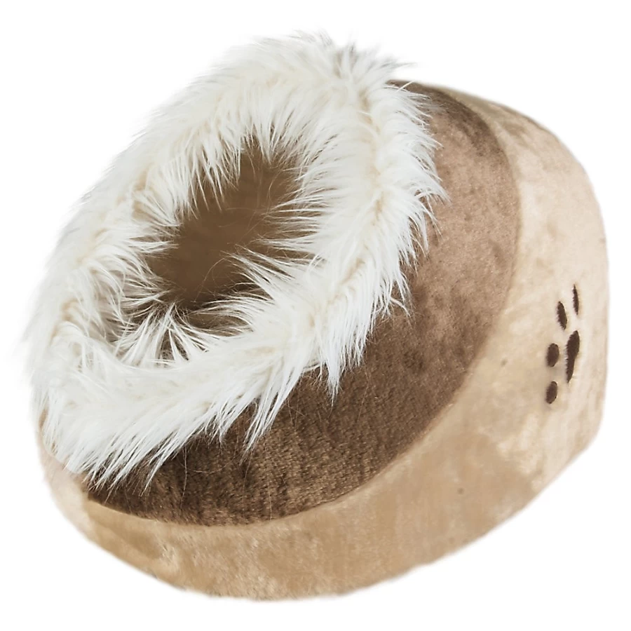 PetSmart Trixie Minou Cuddly Condo Cat Bed - Soft Plush Pet Bed for Cats & Small Dogs