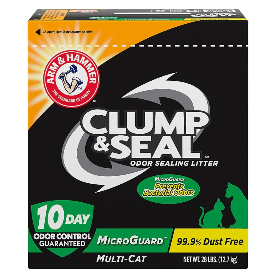 PetSmart Arm & Hammer Clump & Seal MicroGuard Clumping Clay Cat Litter - Low Dust, Multi-Cat