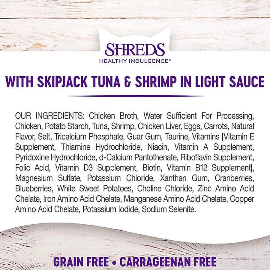 PetSmart Grain-Free Wellness Healthy Indulgence Adult Cat Food with SkipJack Tuna & Shrimp - Natural Protein Recipe