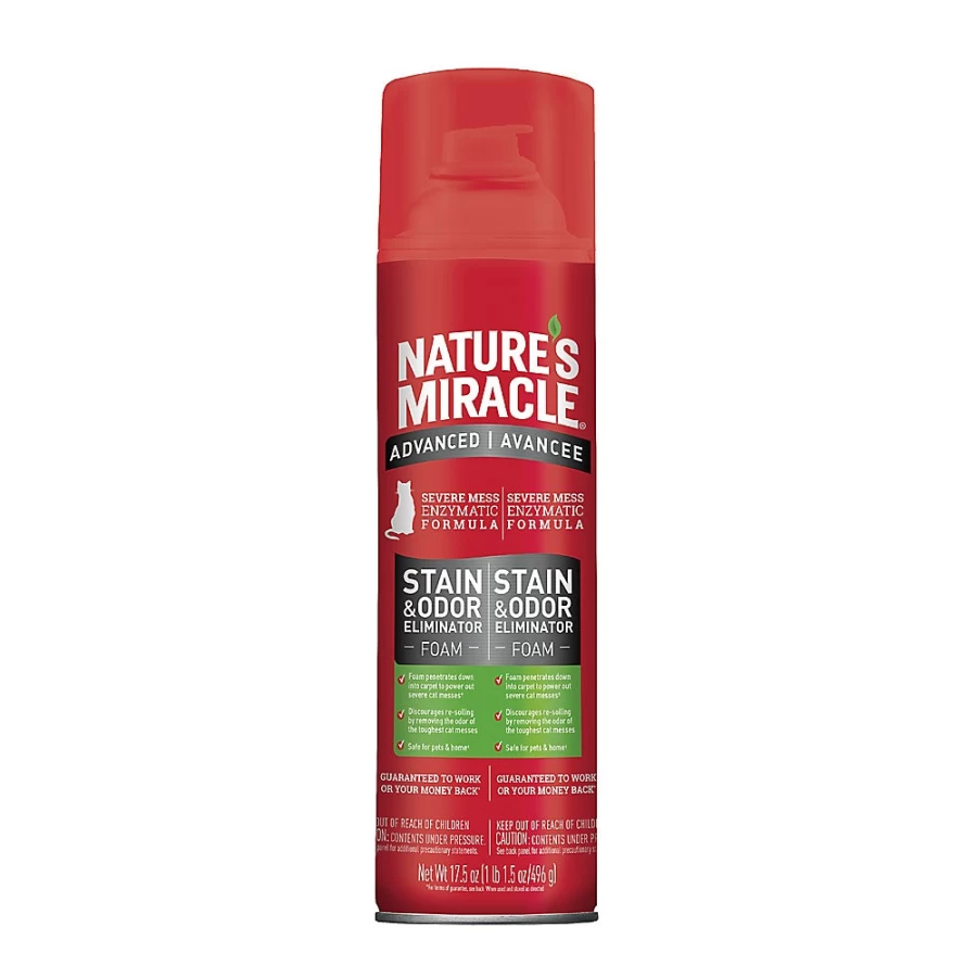 PetSmart Nature's Miracle Advanced Stain & Odor Remover Foam for Cats
