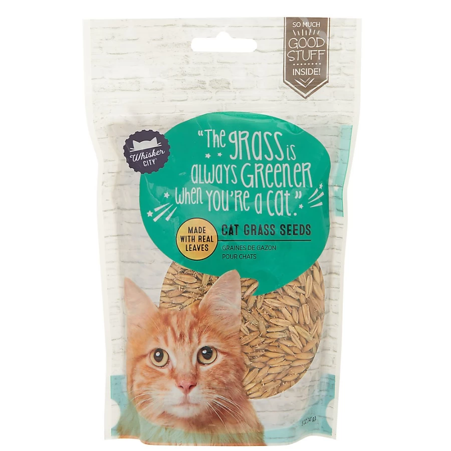 PetSmart Whisker City Organic Cat Grass Seeds for Indoor Cats - Grow Your Own Healthy Cat Grass Kit