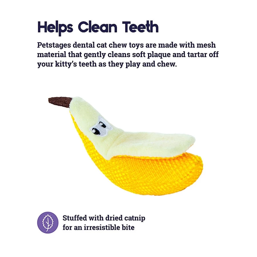 PetSmart Dental Cat Chew Toy - Banana Teether for Cats by Petstages