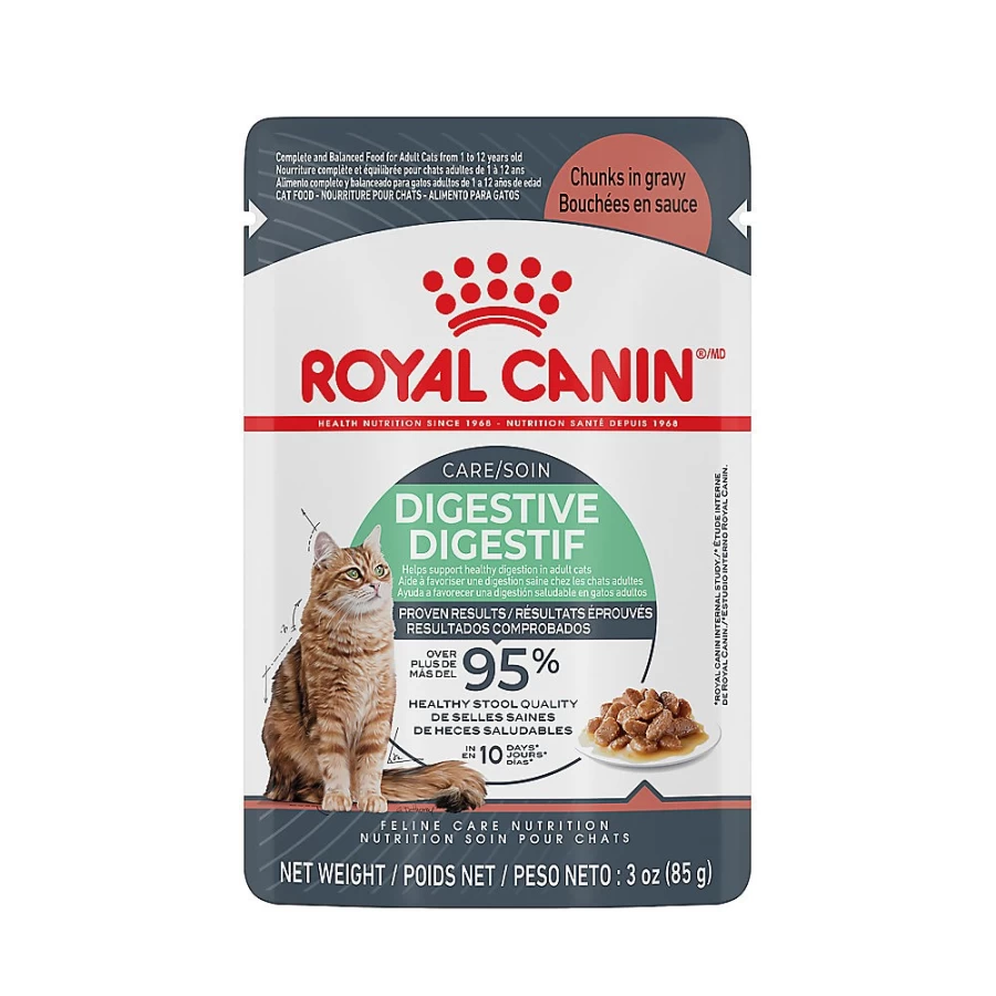 Royal Canin Digest Sensitive Wet Cat Food for Adults - 3 oz Chunks in Gravy | PetSmart