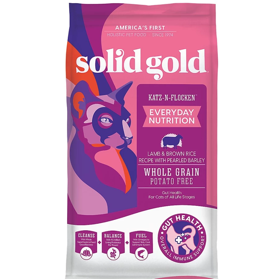 PetSmart Solid Gold Katz-N-Flocken Dry Cat Food with Lamb & Brown Rice Recipe