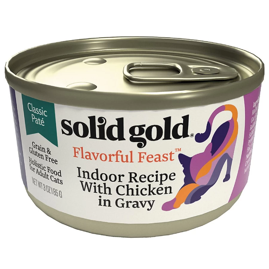 PetSmart Solid Gold Flavorful Feast Pate Grain-Free Gluten-Free Adult Cat Food - Classic Recipe