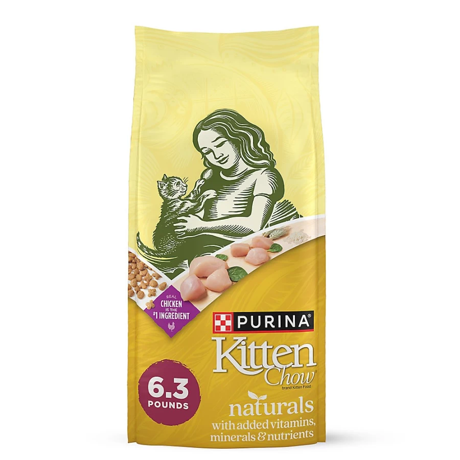 Purina Kitten Chow Naturals High-Protein Dry Cat Food with Chicken - Natural Kitten Formula by PetSmart