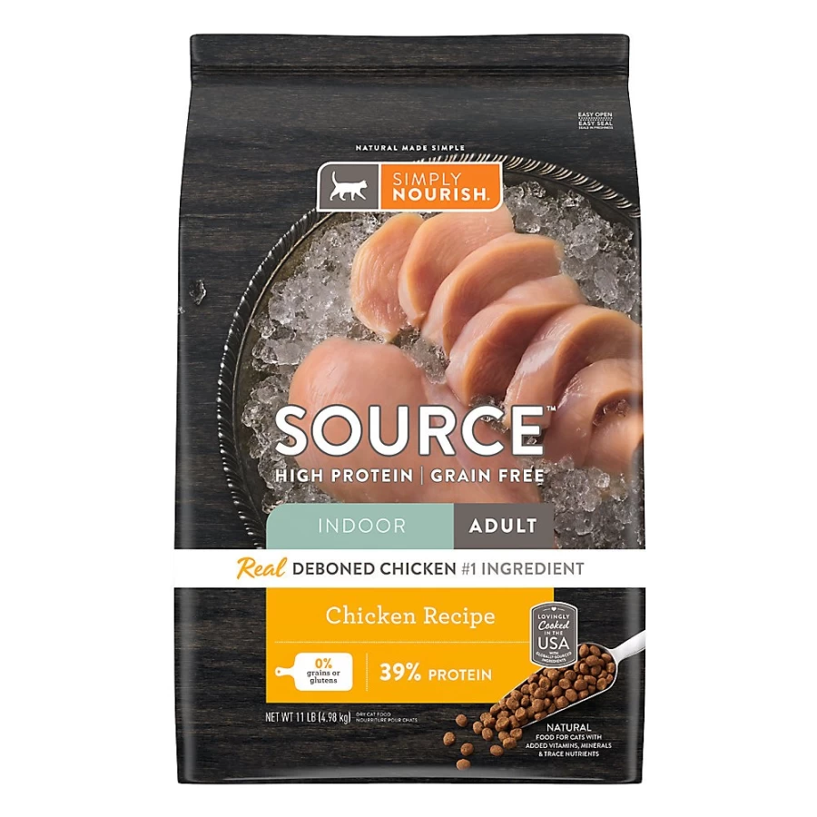PetSmart Simply Nourish Grain-Free High-Protein Natural Chicken Dry Cat Food for Indoor Cats