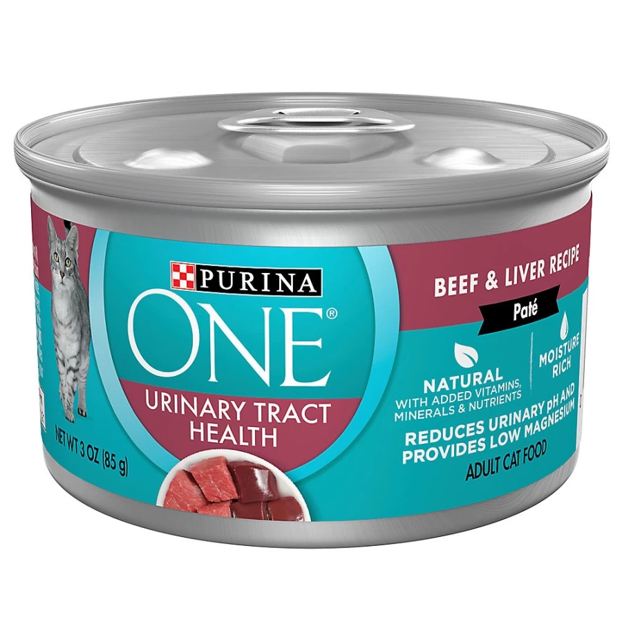 Purina ONE Urinary Tract Health Adult Wet Cat Food, 3.33 oz Can - No Artificial Colors or Flavors | PetSmart