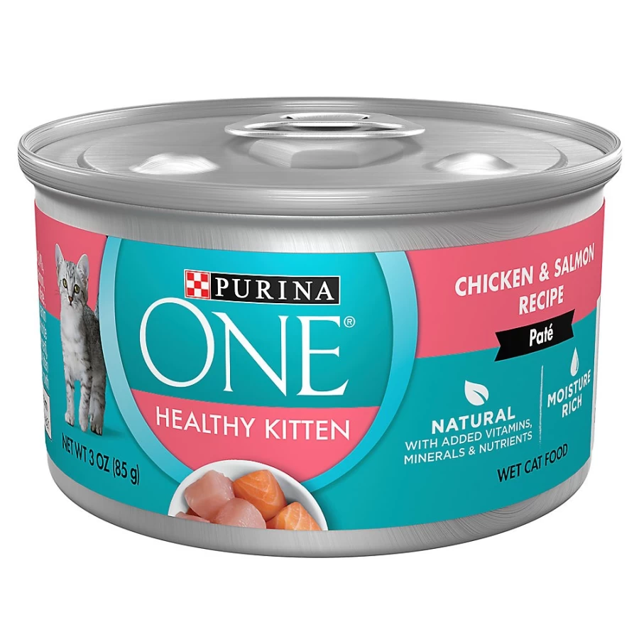 Purina ONE Grain-Free Kitten Wet Food for Healthy Growth - 3.33 oz Can, Corn & Grain Free | PetSmart