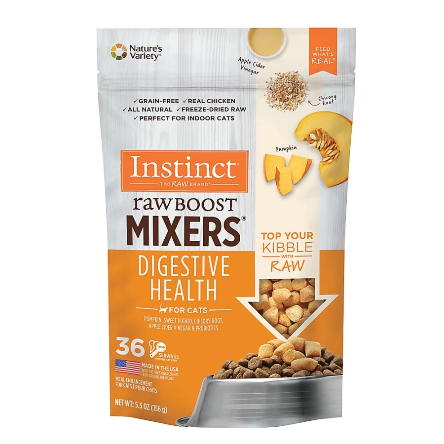 Instinct RawBoost Natural Grain Free Digestive Health Cat Food Topper by PetSmart - Supports Feline Digestion