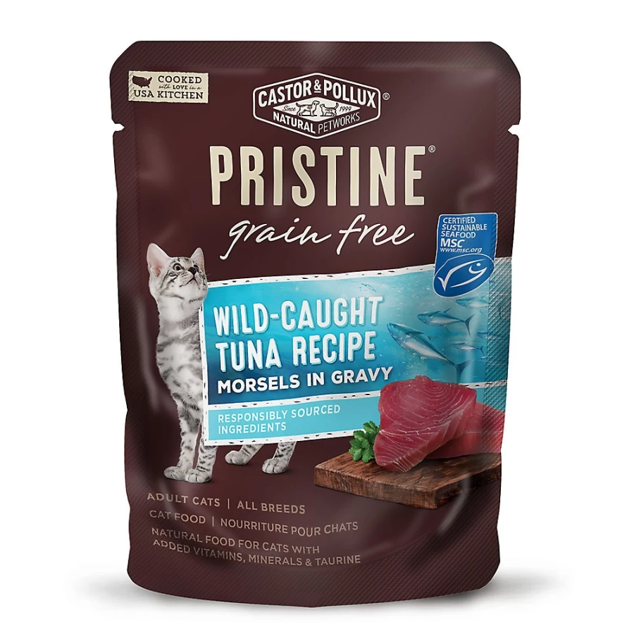 PetSmart CastorPollux Pristine Grain-Free Wet Cat Food for Adults - 3 Oz., No Corn, Natural Ingredients