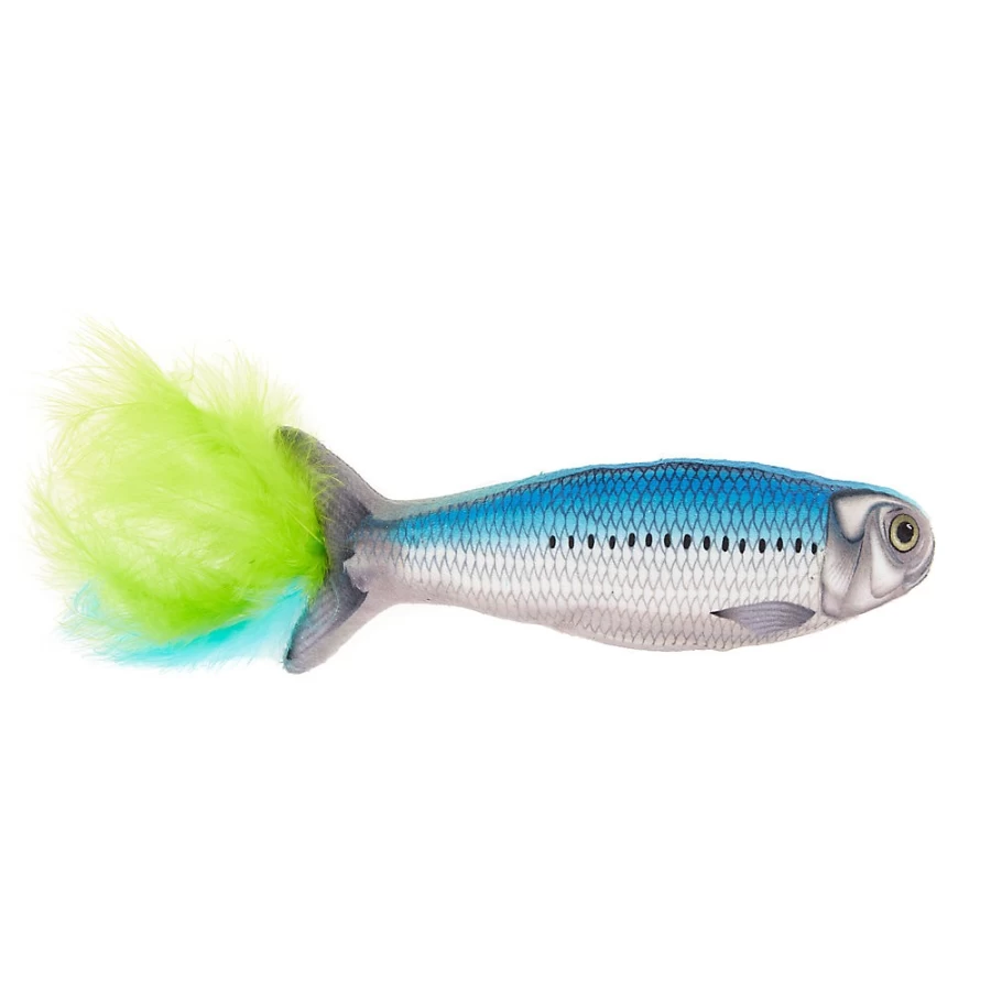 PetSmart Whisker City Refillable Cat Toy with Catnip - Interactive Plush Fish Toy for Cats