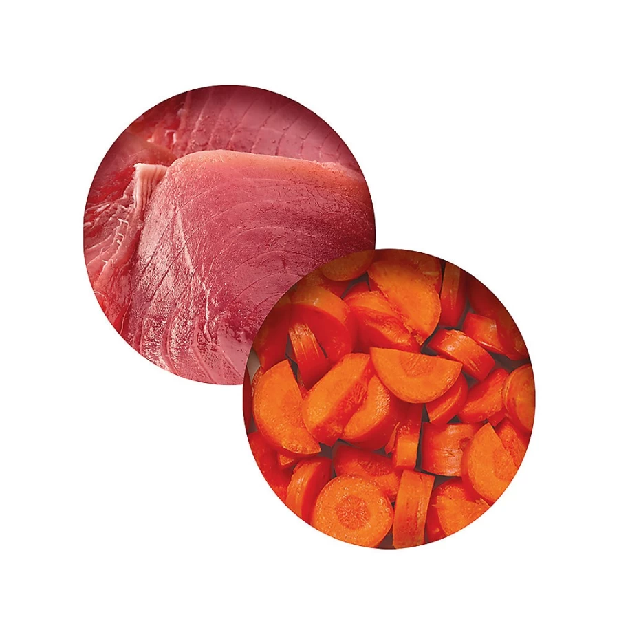 PetSmart Catit Fish Dinner Adult Cat Food - Tuna & Carrot in Gravy, Low Fat Recipe for Healthy Cats