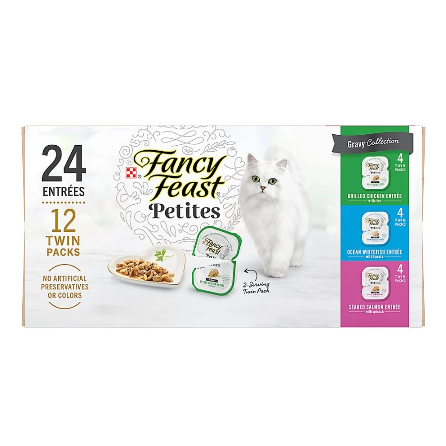 PetSmart Fancy Feast Petites Wet Cat Food Topper for All Life Stages - 5.43 lb. Pack
