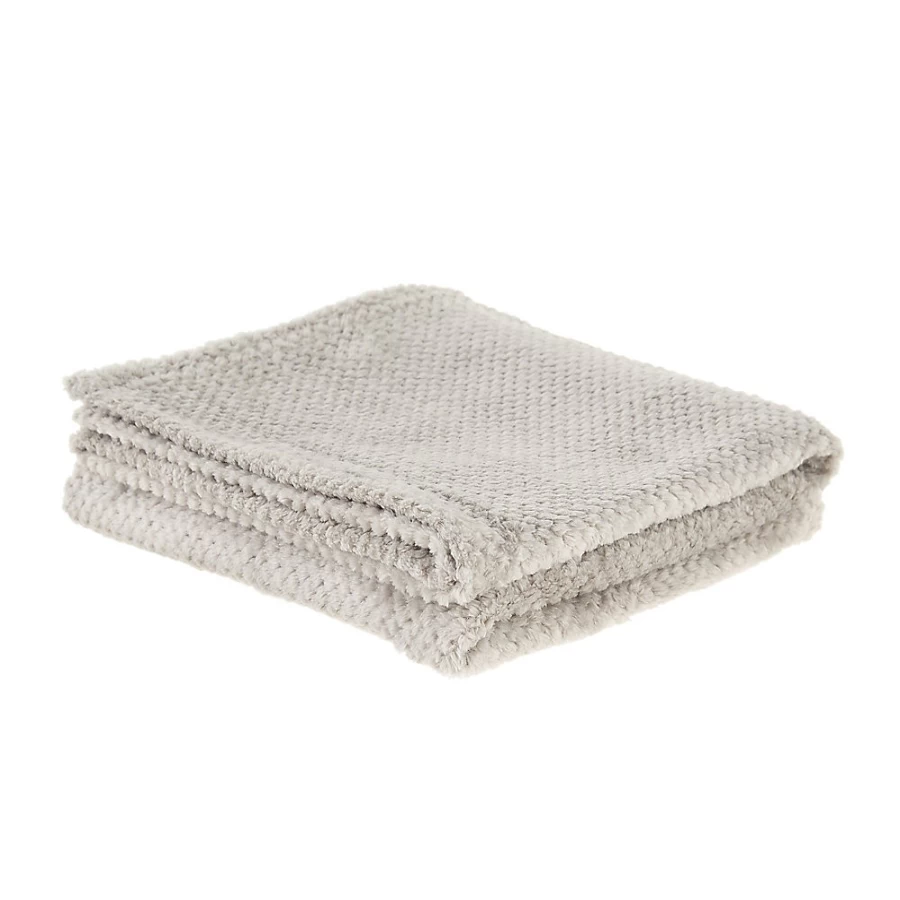 PetSmart Whisker City Cozy Grey Cat Blanket for Pets – Soft & Warm Plush Throw