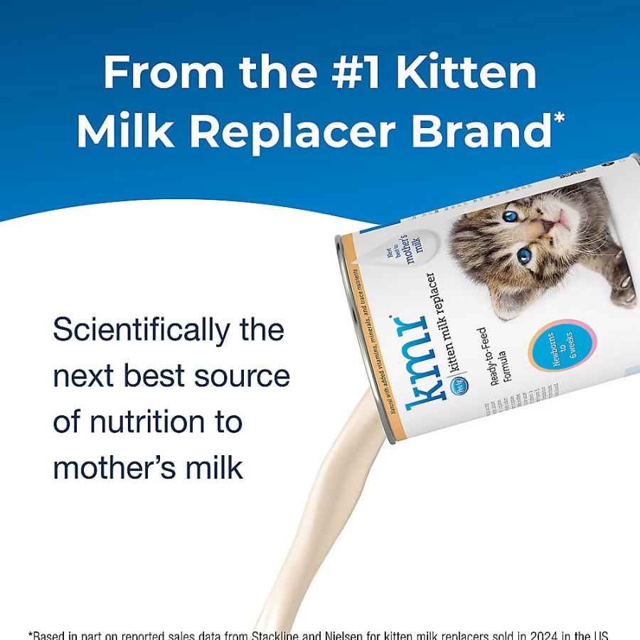PetSmart KMR Liquid Kitten Milk Replacer by PetAg - Premium Kitten Formula for Newborn Cats