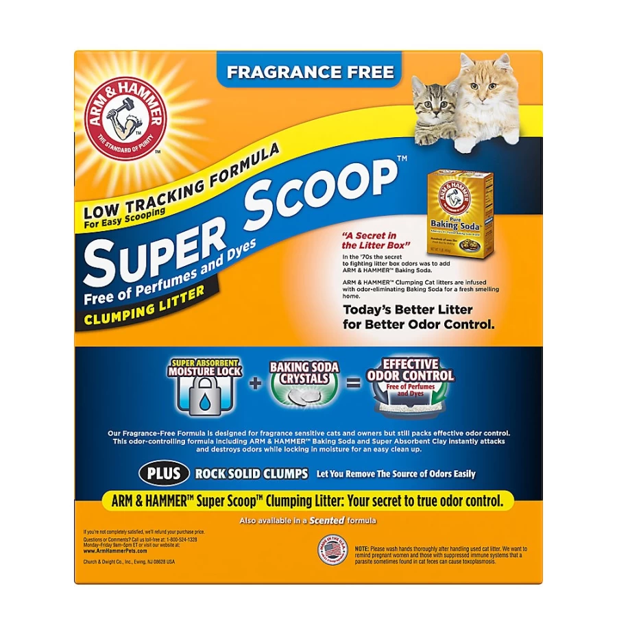 PetSmart Arm & Hammer Super Scoop Clumping Clay Cat Litter - Unscented, Low Dust, Low Tracking Formula