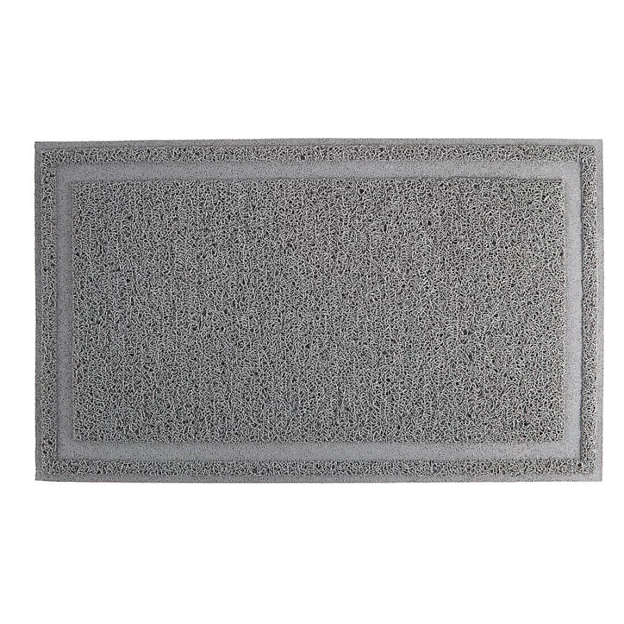 PetSmart ExquisiCat Scatter Control Cat Litter Mat - Non-Slip Gray Litter Trapping Mat for Clean Floors