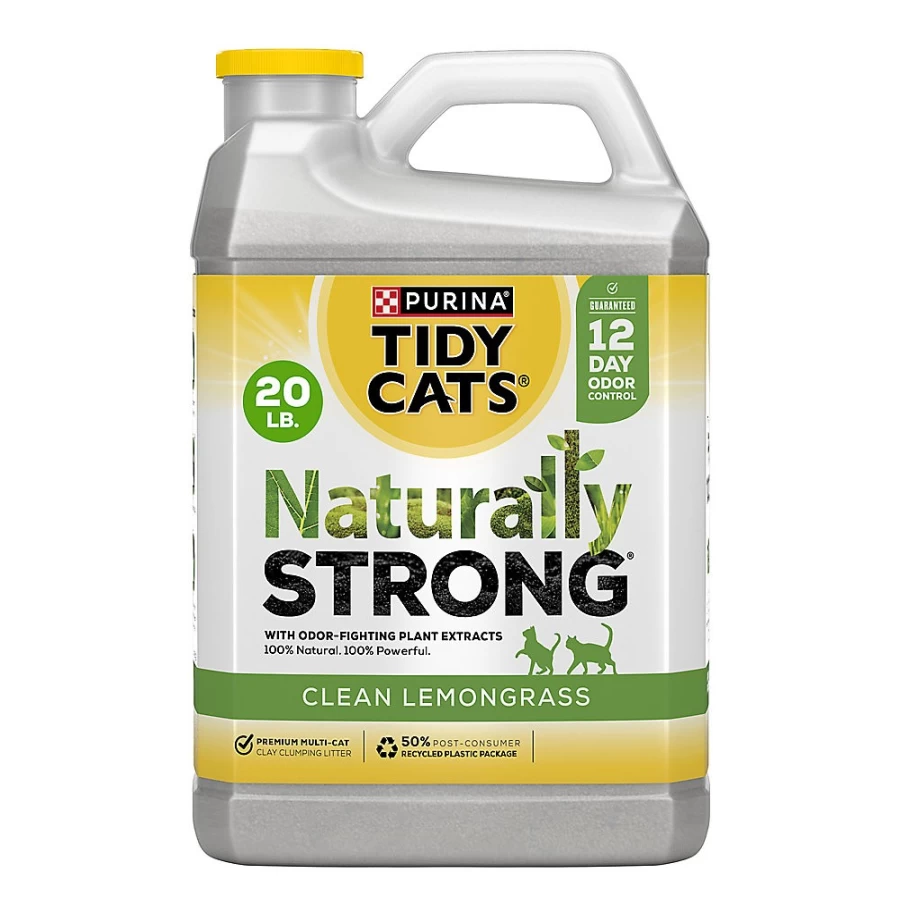 PetSmart Purina Tidy Cats Multi-Cat Clumping Clay Litter - Naturally Strong, Clean Lemongrass Scent