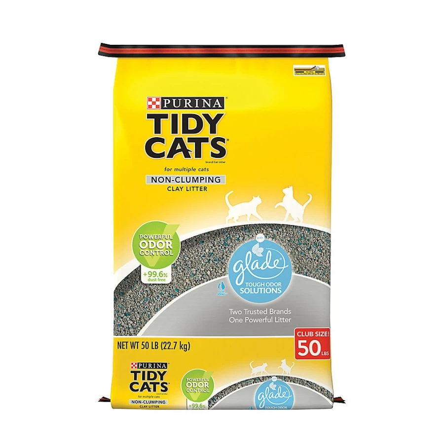 Purina Tidy Cats Non-Clumping Clay Cat Litter with Glade Clear Springs Scent - Low Dust, Multi-Cat Formula | PetSmart