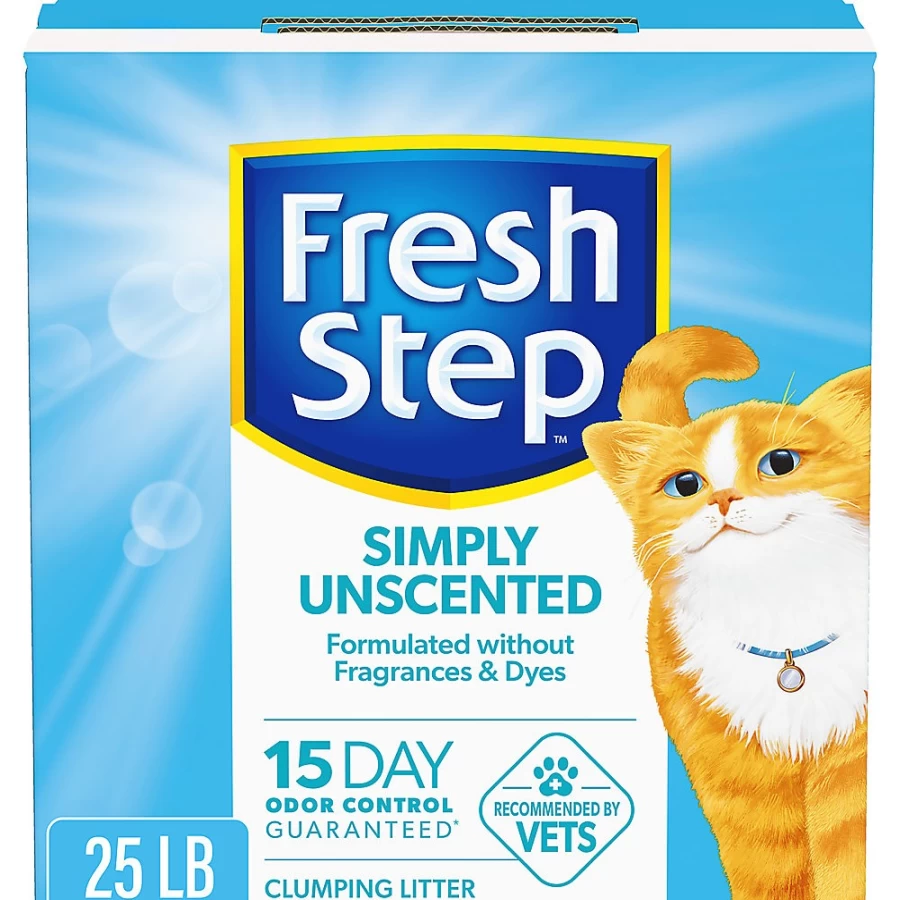PetSmart Fresh Step Simply Unscented Clumping Clay Cat Litter - Low Dust, Non-Tracking, Odor Control