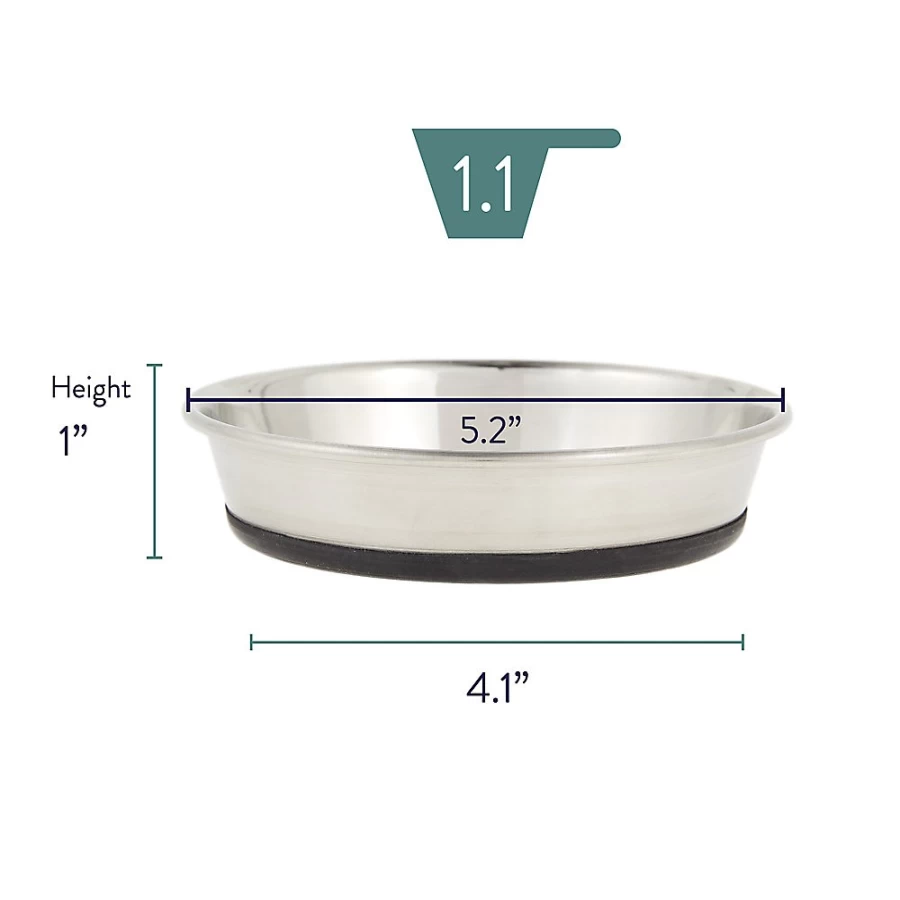 PetSmart Stainless Steel Selecta Cat Bowl - Durable Whisker City Design for Pets