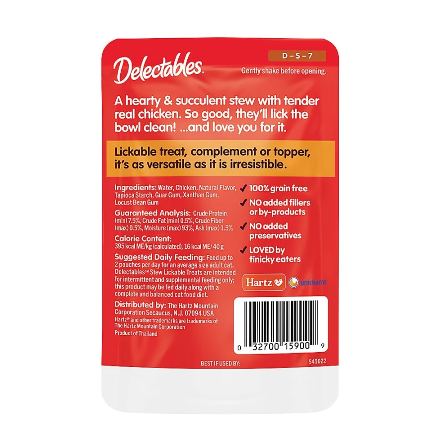 "PetSmart Lickable Stew Cat Treats - Chicken Flavor, 1.4oz Pouch, Tasty & Healthy Snack for Cats"
