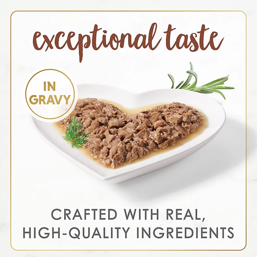 PetSmart Fancy Feast Gourmet Naturals Adult Wet Cat Food - 3.33 oz, Natural Ingredients, No Artificial Flavors, Grain-Free Pate