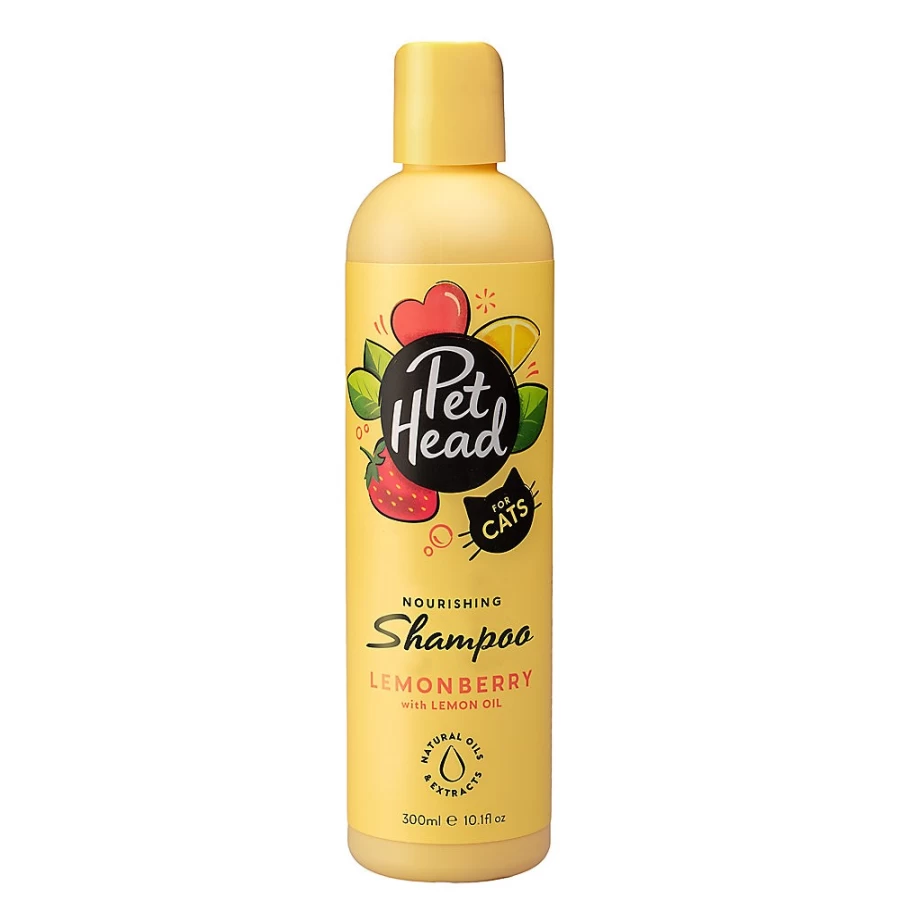 PetSmart Lemonberry Scent Cat Shampoo - 10 oz Nourishing Pet Hair Care for Healthy Coat