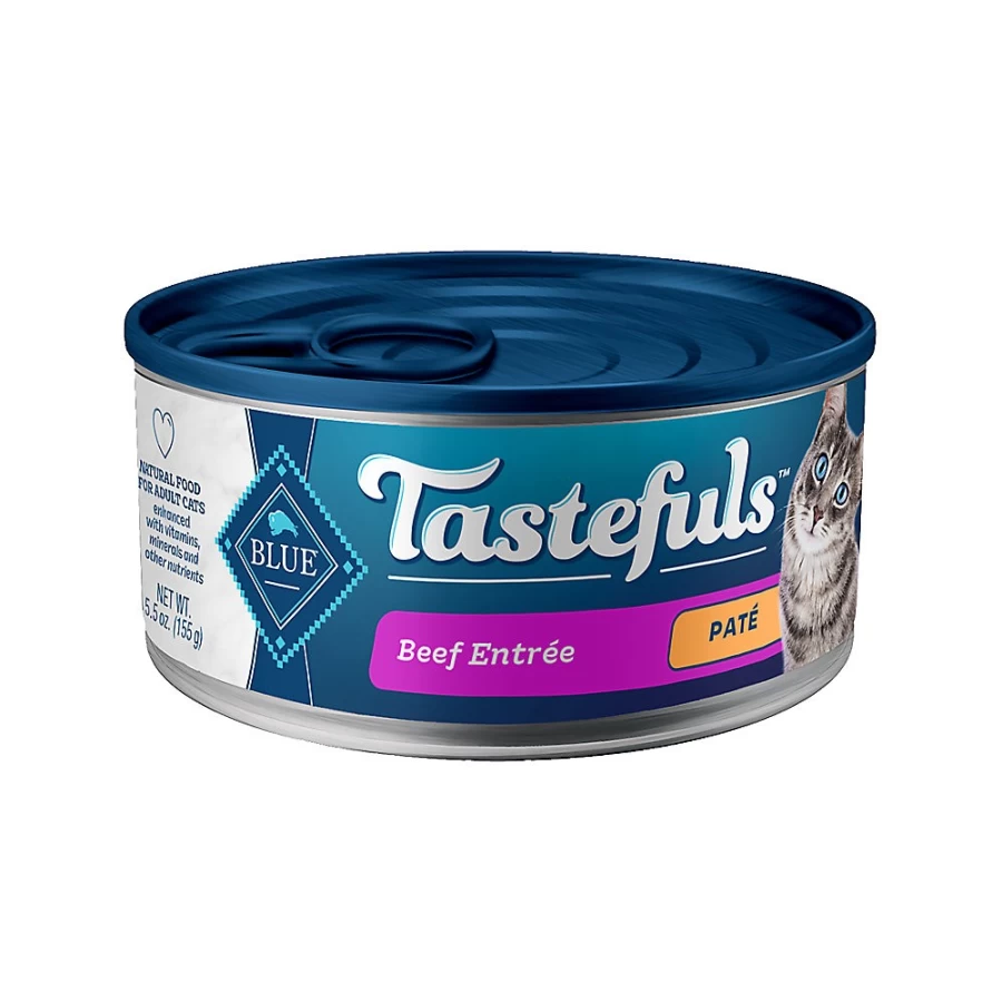 PetSmart Blue Buffalo Tastefuls Natural Beef Pate Wet Cat Food for Healthy Nutrition