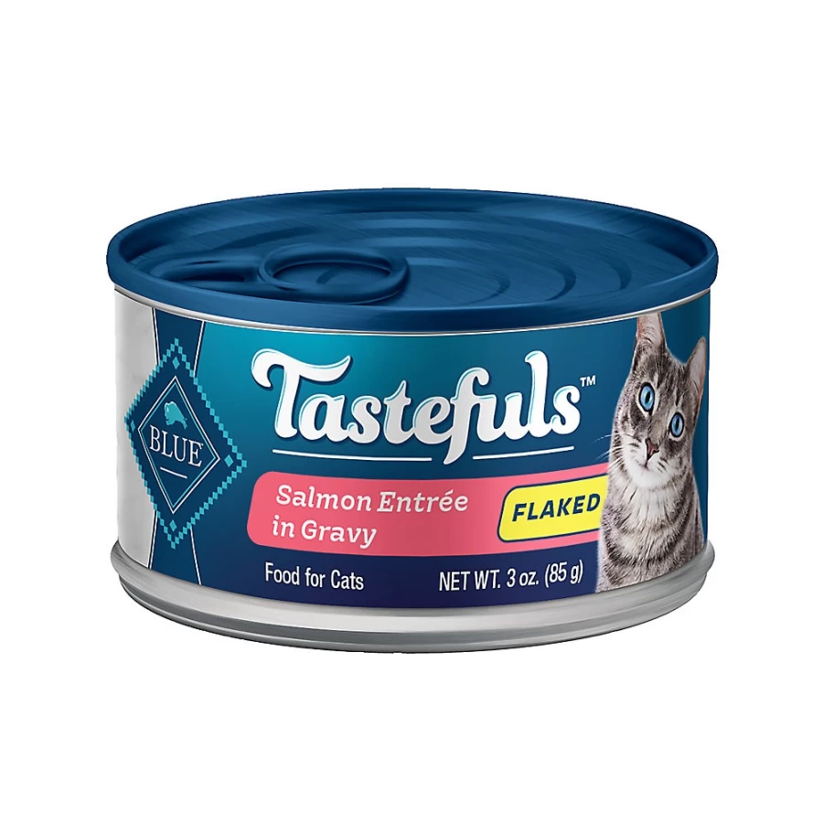 PetSmart Blue Buffalo Tastefuls Flaked Wet Cat Food, Natural Salmon Recipe for Cats