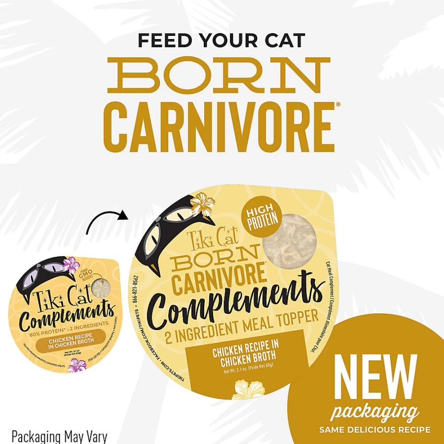 PetSmart Tiki Cat Complements Grain-Free Non-GMO Cat Food Topper for Enhanced Nutrition