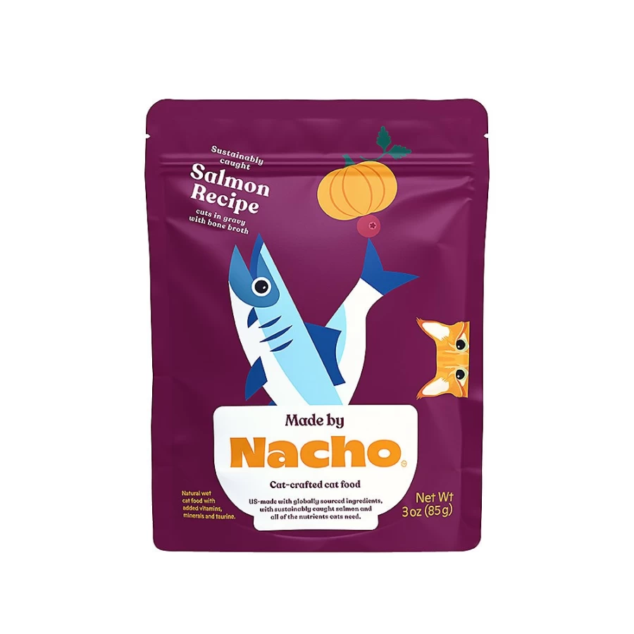 PetSmart Salmon Cat Food 3oz - Grain-Free Cuts in Gravy with Bone Broth, High Protein Recipe