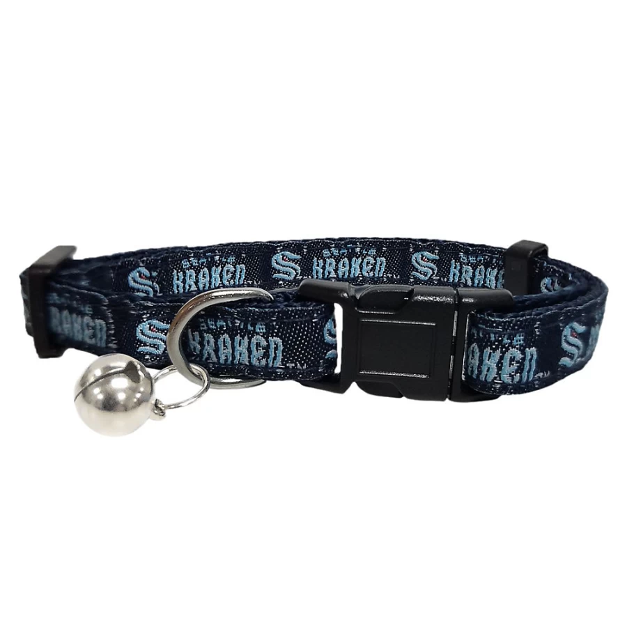 PetSmart Seattle Kraken NHL Cat Collar for Pets - Team Pride Accessory