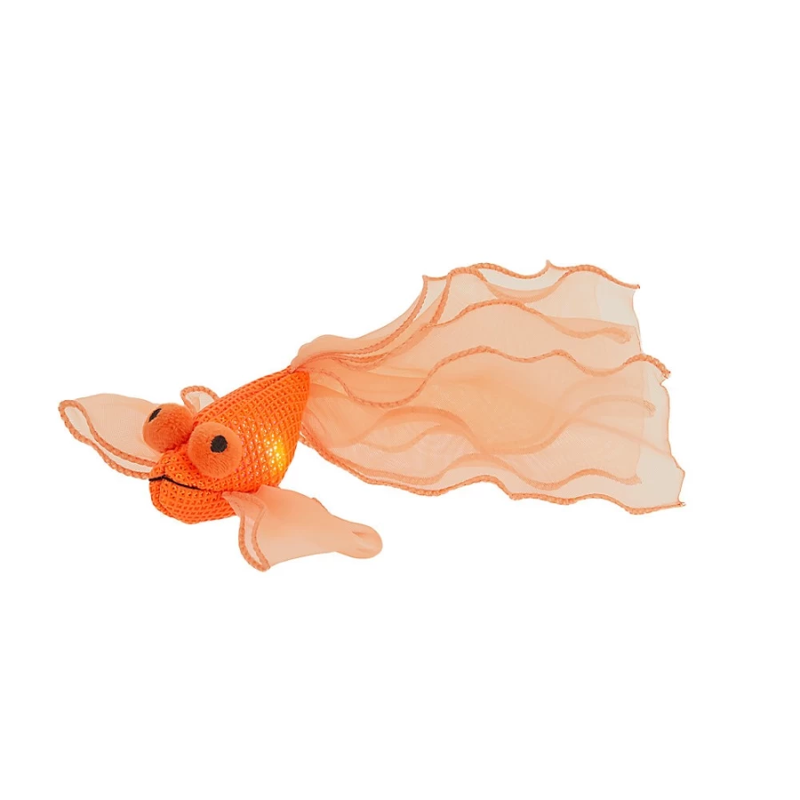 PetSmart Whisker City Interactive Light Up Cat Toy with Catnip - Flash Fish Design for Playful Cats
